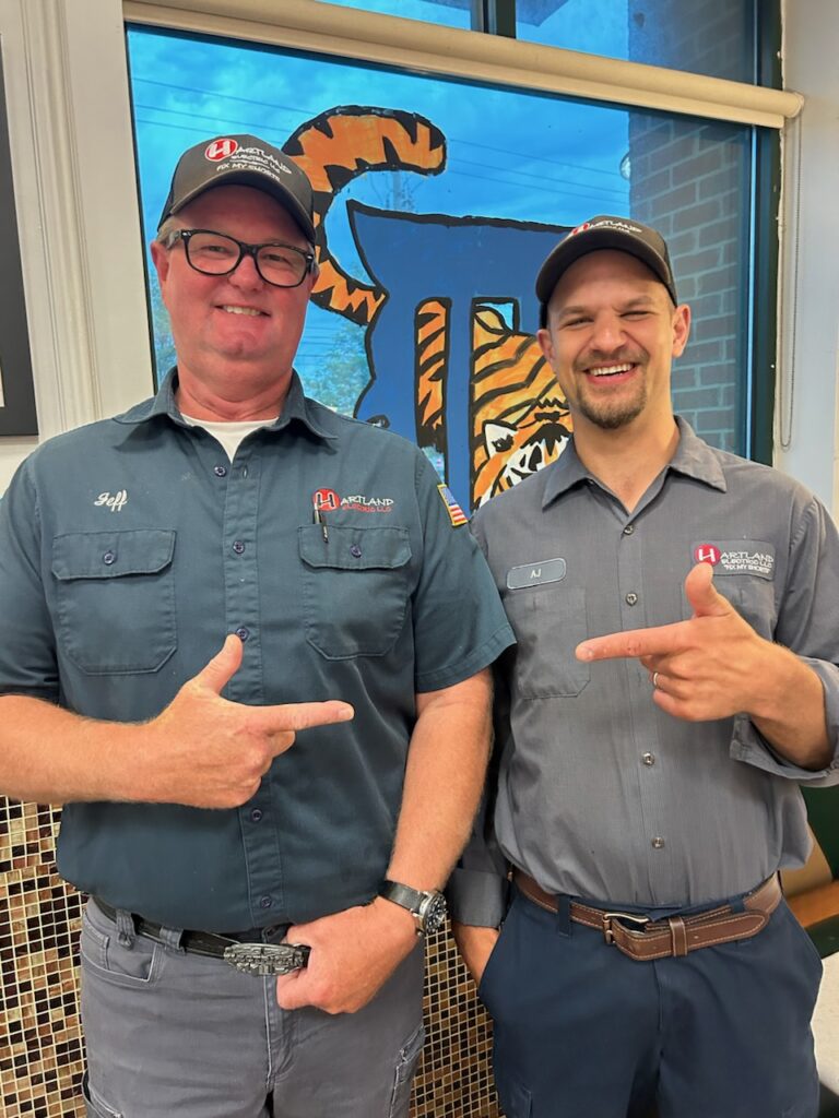 Hartland Electric - licensed electricians Jeff and AJ