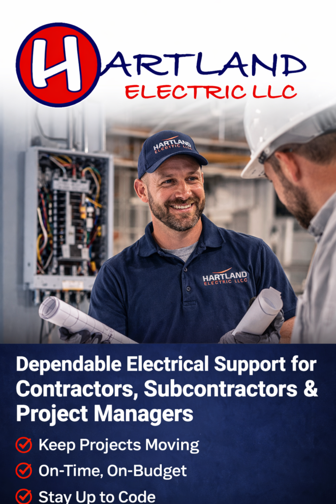 Hartland Electric-dependable commercial electrician for contractors